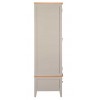 Alfriston Grey Painted Furniture Double Wardrobe with Drawer