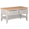 Alfriston Grey Painted Furniture Coffee Table with Drawers