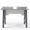 Alphason Office Furniture Truro Grey Desk with Marble Top