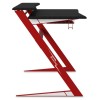 Alphason Office Furniture Aries Red and Black Gaming Desk