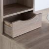 Alphason Office Furniture Albion Oak Computer Desk with Hutch - PRE ORDER