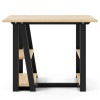 Alphason Office Furniture Penzance Oak Effect Compact Desk