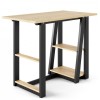 Alphason Office Furniture Penzance Oak Effect Compact Desk