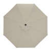 Nova Garden Furniture Antigua 3m Round Aluminium Beige Parasol Crank & Tilt