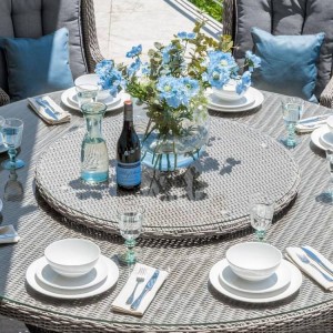Nova Garden Furniture Heritage Rattan White Wash 60cm Lazy Susan Nova Garden Furniture Heritage Rattan White Wash 60cm Lazy Susan