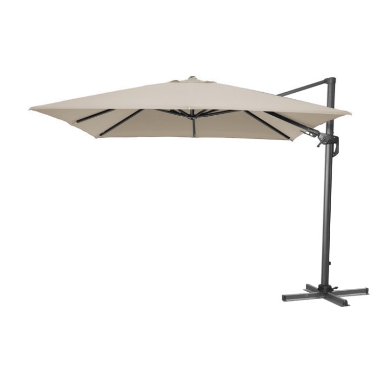 Nova Garden Furniture Genesis Beige 3m Square Cantilever Parasol