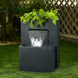 Nova Garden Furniture Pax Dark Grey Water Feature