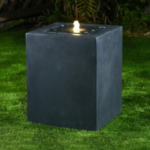 Nova Garden Furniture Rei Dark Grey Water Feature with 1 LED Light Nova Garden Furniture Rei Dark Grey Water Feature with 1 LED Light
