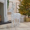 Nova Garden TWW Rattan Christmas 80cm White Reindeer Figure with 80 LEDs - PRE ORDER