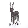 Rattan Christmas 80cm Brown Reindeer Figure with 80 LEDs