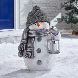 Nova Garden TWW Resin Figure 63cm Tinsel the Christmas Snowman Nova Garden TWW Resin Figure 63cm Tinsel the Christmas Snowman