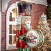 Nova Garden TWW Polyresin John Warm White 6ft LED Drumming Nutcracker