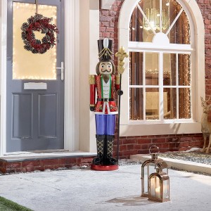 Christian 5ft LED Christmas Nutcracker