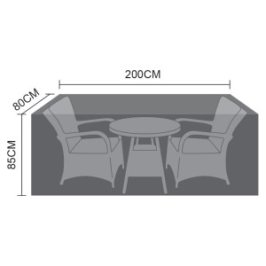 Nova Garden Furniture Black 2 Seat Round Bistro Set Cover Nova Garden Furniture Black 2 Seat Round Bistro Set Cover