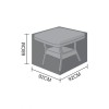 Nova Garden Furniture Cambridge Black Compact Corner Dining Set Cover