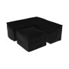 Nova Garden Furniture Cambridge Black Compact Corner Dining Set Cover