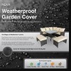 Nova Garden Furniture Cambridge Black Compact Corner Dining Set Cover