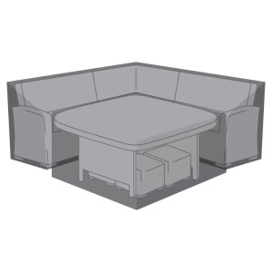 Nova Garden Furniture Cambridge Black Deluxe Corner Dining Set Cover Nova Garden Furniture Cambridge Black Deluxe Corner Dining Set Cover