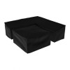 Nova Garden Furniture Cambridge Black Deluxe Corner Dining Set Cover