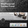 Nova Garden Furniture Oxley Black 3 Seater Sofa Set Cover