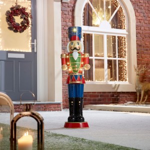 Polyresin Noel Red 3ft Christmas Nutcracker with Drum Polyresin Noel Red 3ft Christmas Nutcracker with Drum