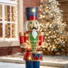 Polyresin Noel Red 3ft Christmas Nutcracker with Drum