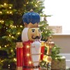 Nova Garden TWW Polyresin Noel Red 3ft Christmas Nutcracker with Staff - PRE ORDER