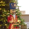 Norbert Red 3ft Christmas Nutcracker with Drum