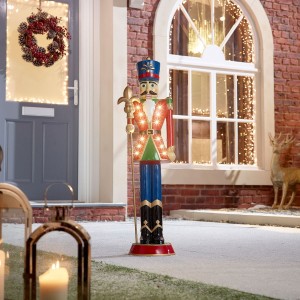 Nova Garden TWW Polyresin Norbert Red 3ft Christmas Nutcracker with Staff - PRE ORDER Nova Garden TWW Polyresin Norbert Red 3ft Christmas Nutcracker with Staff - PRE ORDER
