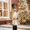 Nova Garden TWW Polyresin Norbert Grey 3ft Christmas Nutcracker with Staff - PRE ORDER