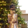 Nova Garden TWW Polyresin Norbert Grey 3ft Christmas Nutcracker with Staff - PRE ORDER