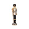 Nova Garden TWW Polyresin Norbert Grey 3ft Christmas Nutcracker with Staff - PRE ORDER