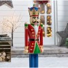 3ft Red Norbert the Christmas Nutcracker