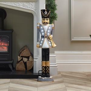 The Winter Workshop Norbert Grey 3ft Christmas Nutcracker The Winter Workshop Norbert Grey 3ft Christmas Nutcracker