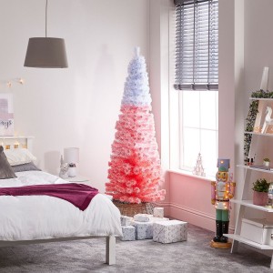 Nova Garden TWW Eclipse 7ft Pink & White Fibre Optic Artificial Christmas Tree