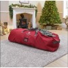 Red Fabric 6ft-7.5ft Artificial Christmas Tree Storage Bag With Wheels