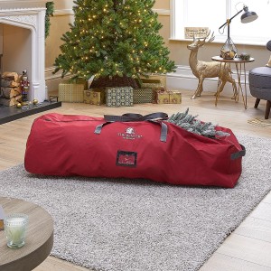 Red Fabric 6ft-7.5ft Artificial Christmas Tree Storage Bag With Wheels Red Fabric 6ft-7.5ft Artificial Christmas Tree Storage Bag With Wheels