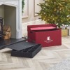 Nova Garden TWW Red Fabric Medium Christmas Ornament Storage Chest