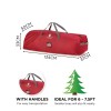 Nova Garden TWW Red Fabric 6ft-7.5ft Artificial Christmas Tree Storage Bag