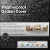 Nova Garden Furniture Harper Black 2 Seater Sofa Set Cover