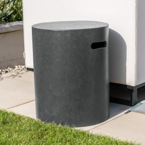 Nova Garden Furniture Dark Grey Round Gas Tank Holder