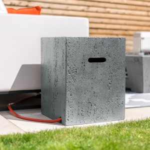 Nova Garden Furniture Light Grey Square Gas Tank Holder