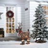 Rattan Christmas Rudolph Figure