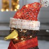 Rattan 60cm Battery Operated Christmas Penguin Figure