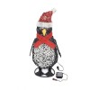 Rattan 60cm Battery Operated Christmas Penguin Figure