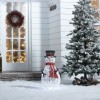 Nova Garden TWW Rattan Christmas Snowman Figure