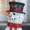 Nova Garden TWW Rattan Christmas Snowman Figure