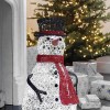 Nova Garden TWW Rattan Christmas Snowman Figure