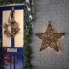Nova Garden TWW Rattan Christmas 70cm Brown Star Decoration