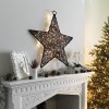 Nova Garden TWW Rattan Christmas 70cm Brown Star Decoration